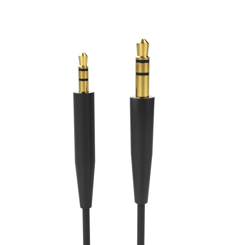 Saipomor QuietComfort45 Replacement Aux Cable Compatible with Bose On-Ear2 OE2 OE2i QuietComfort35II (QC35 II) QC25 QC35 SoundlinkII SoundTrue NC700 Headphones(Black) - Image 2